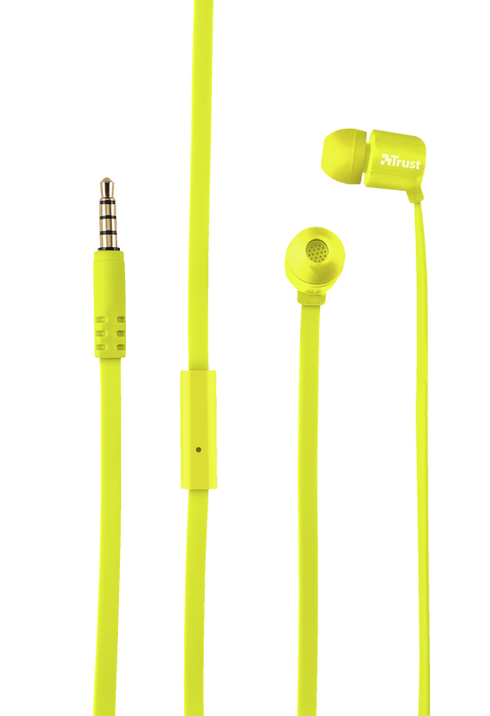 Duga In-Ear Headphones - neon yellow-Front