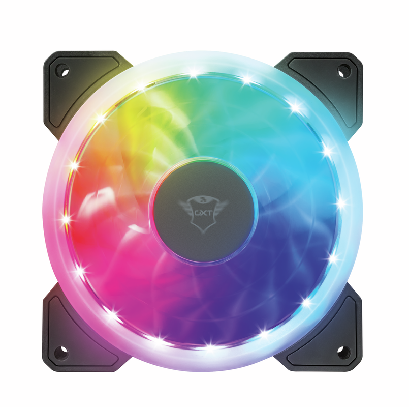 GXT 770 RGB Illuminated PC Case Fan 2-pack-Front