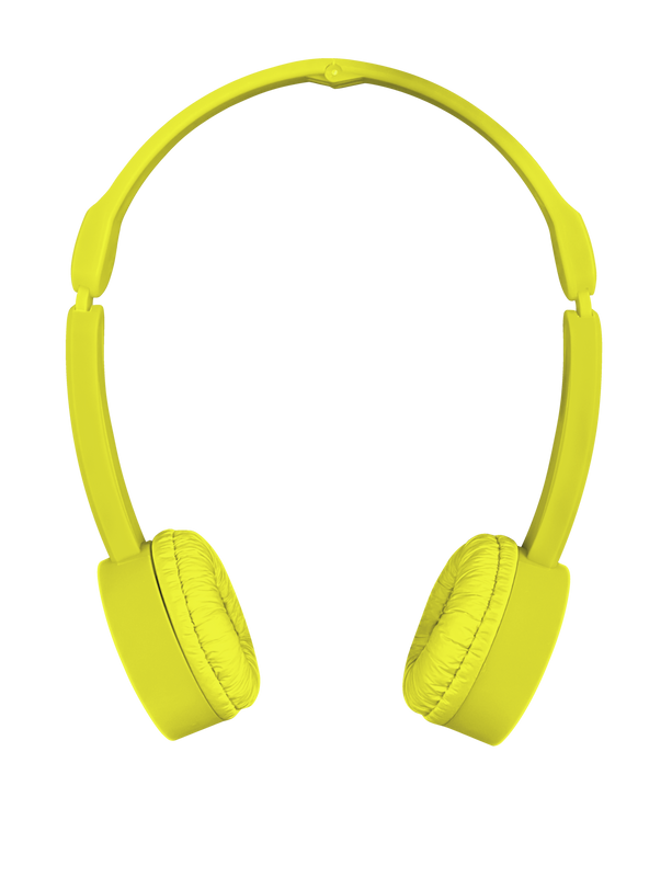 Nano Foldable Headphones - yellow-Front