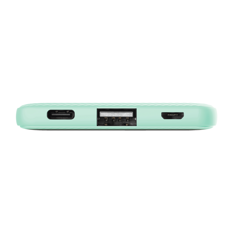 Primo Ultra-thin Powerbank 5.000 mAh - turquoise-Front