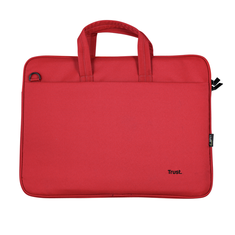 Bologna Slim Laptop Bag 16 inch Eco - red-Front