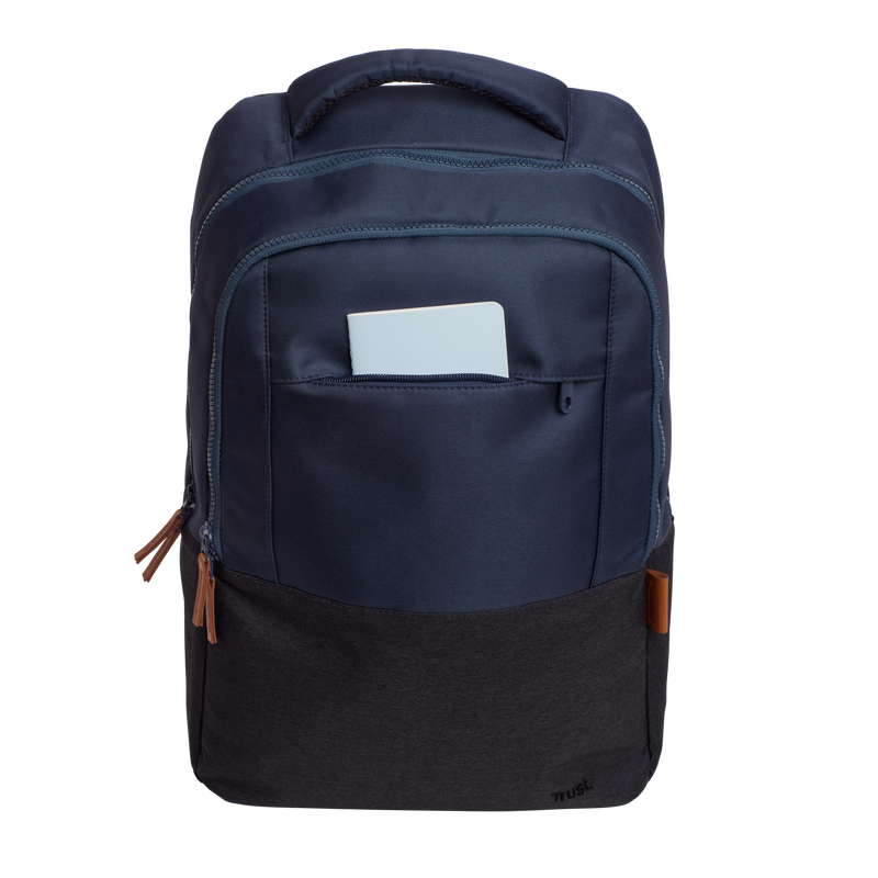 Lisboa 16" Eco-friendly Backpack - Blue-Front