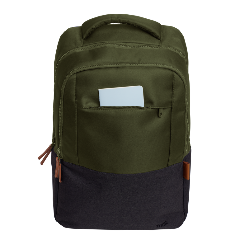 Lisboa 16" Laptop Backpack - Green-Front