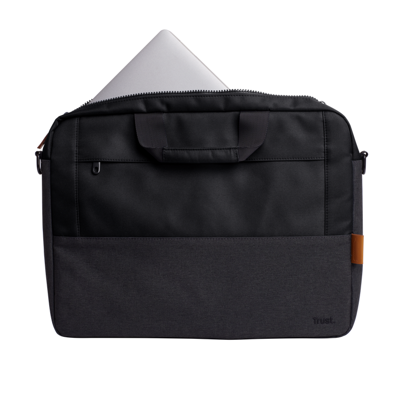 Lisboa 16" laptop carry bag - Black-Front