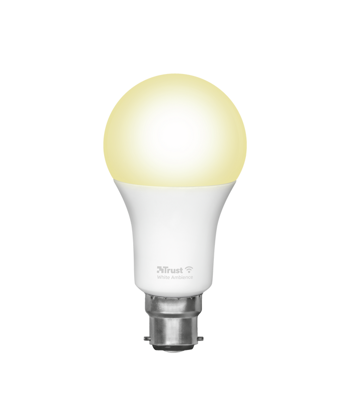 Smart WIFI LED Bulb White Ambience B22 (duo-pack)-Front