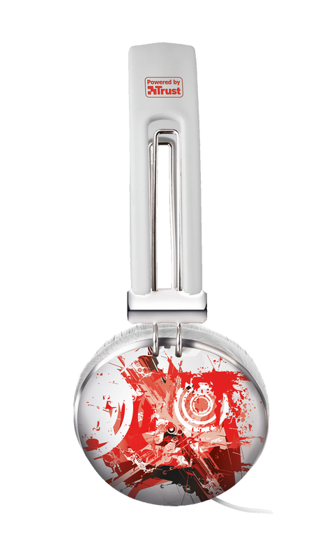 Morning Fire Headset - white/red-Side