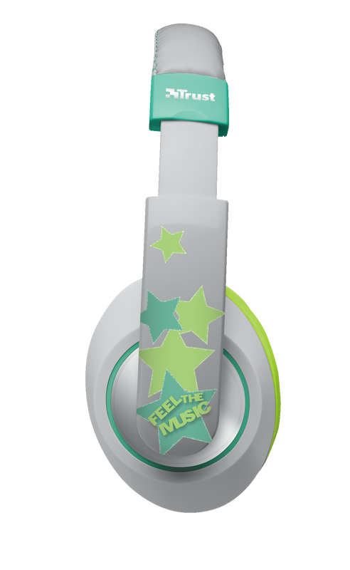 Sonin Kids Headphones - grey/green-Side
