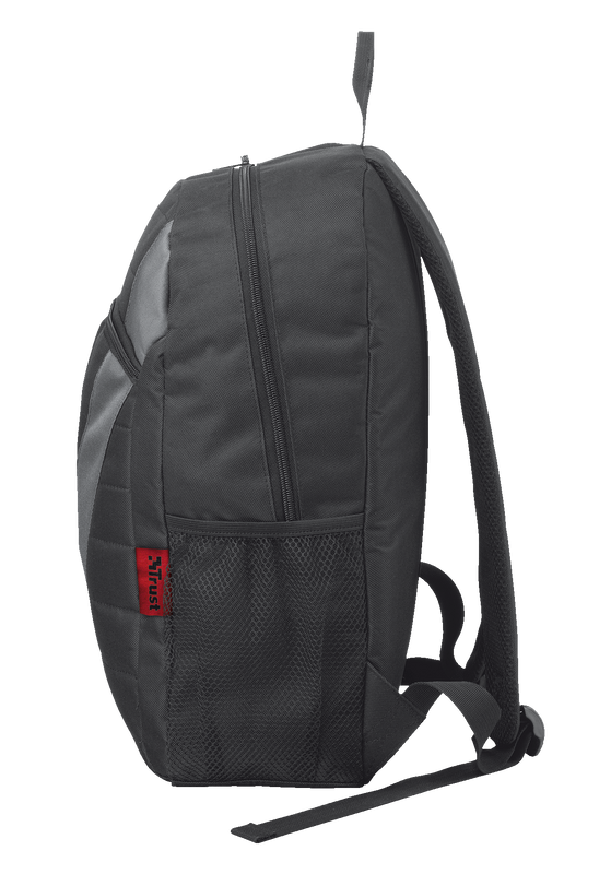 Lightweight Backpack for 15.6” laptops - black/grey-Side