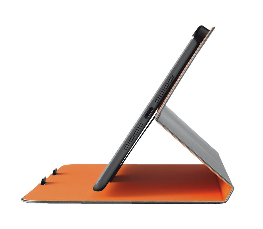 Aeroo Ultrathin Folio Stand for iPad mini - grey/orange-Side
