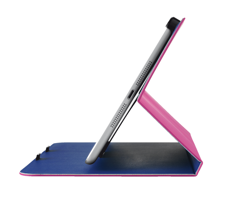 Aeroo Ultrathin Folio Stand for iPad mini - pink/blue-Side