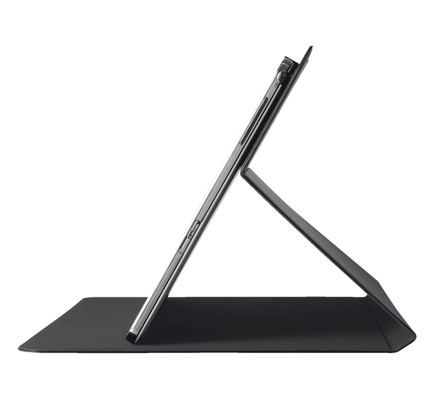 Aeroo Ultrathin Folio Stand for 10" Samsung tablets - black-Side