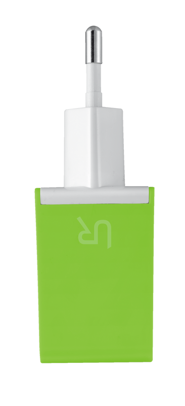 5W Wall Charger - lime green-Side