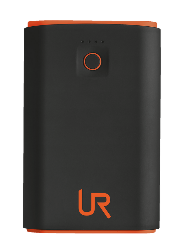 Cinco PowerBank 7800 Portable Charger - black/orange-Side
