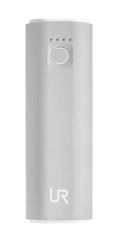 Cinco PowerBank 2600 Portable Charger - grey/white-Side