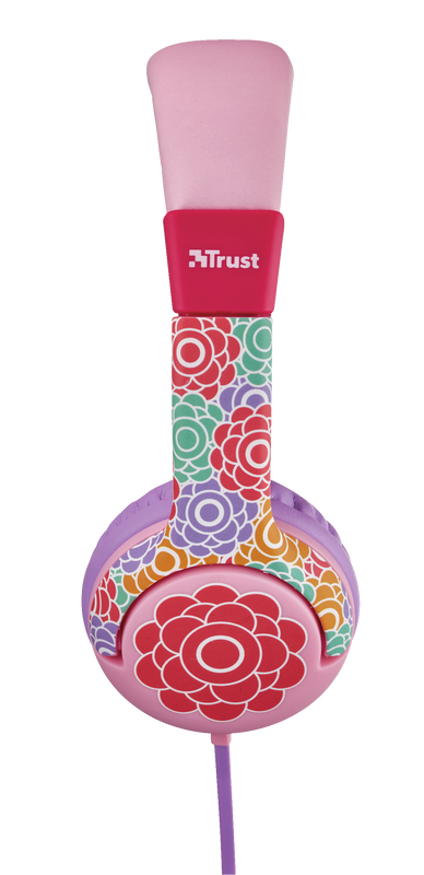 Spila Kids Headphones - flower-Side