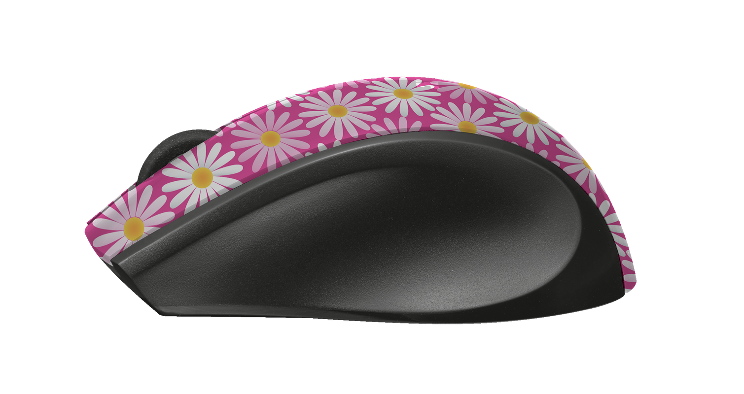 Oni Micro Wireless Mouse - pink flower-Side