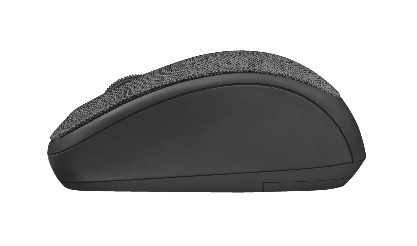 Yvi Fabric Wireless Mouse - black-Side