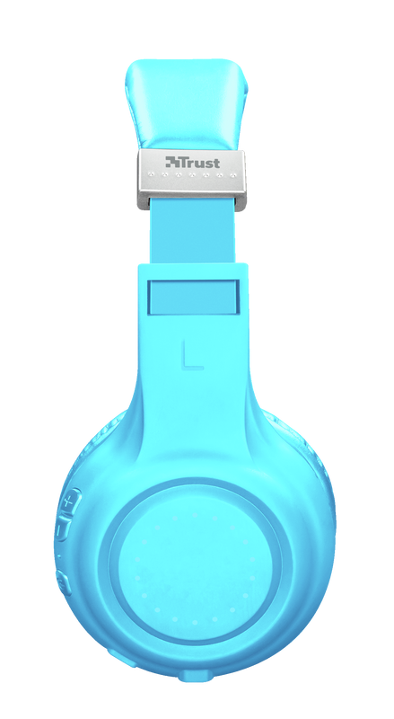 Dura Bluetooth wireless headphones - neon blue-Side