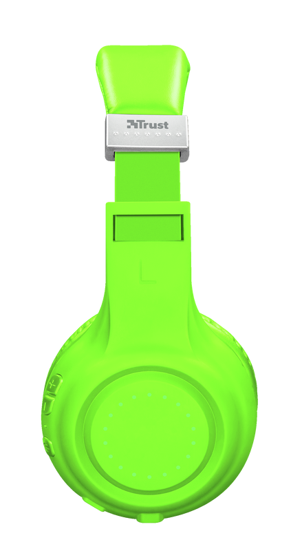Dura Bluetooth wireless headphones - neon green-Side
