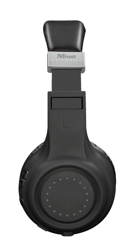 Dura Bluetooth wireless headphones - black-Side