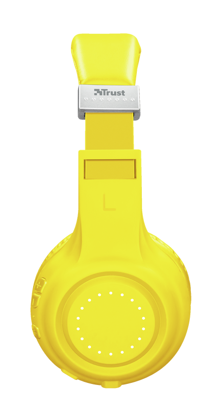 Dura Bluetooth wireless headphones - neon yellow-Side