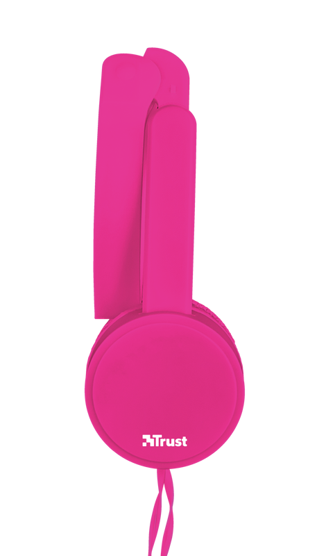 Nano Foldable Headphones - pink-Side