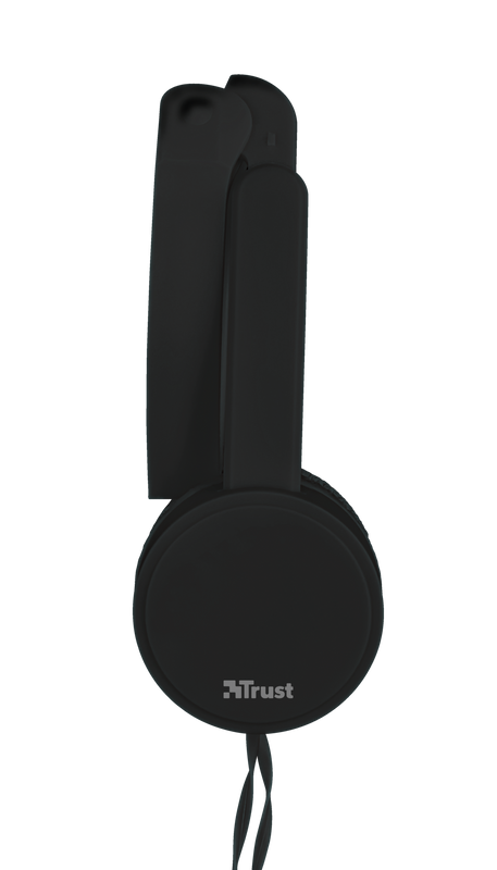 Nano Foldable Headphones - black-Side