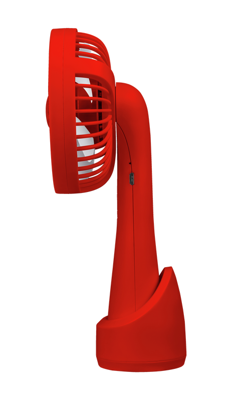 Ventu-Go Portable Cooling Fan – red-Side
