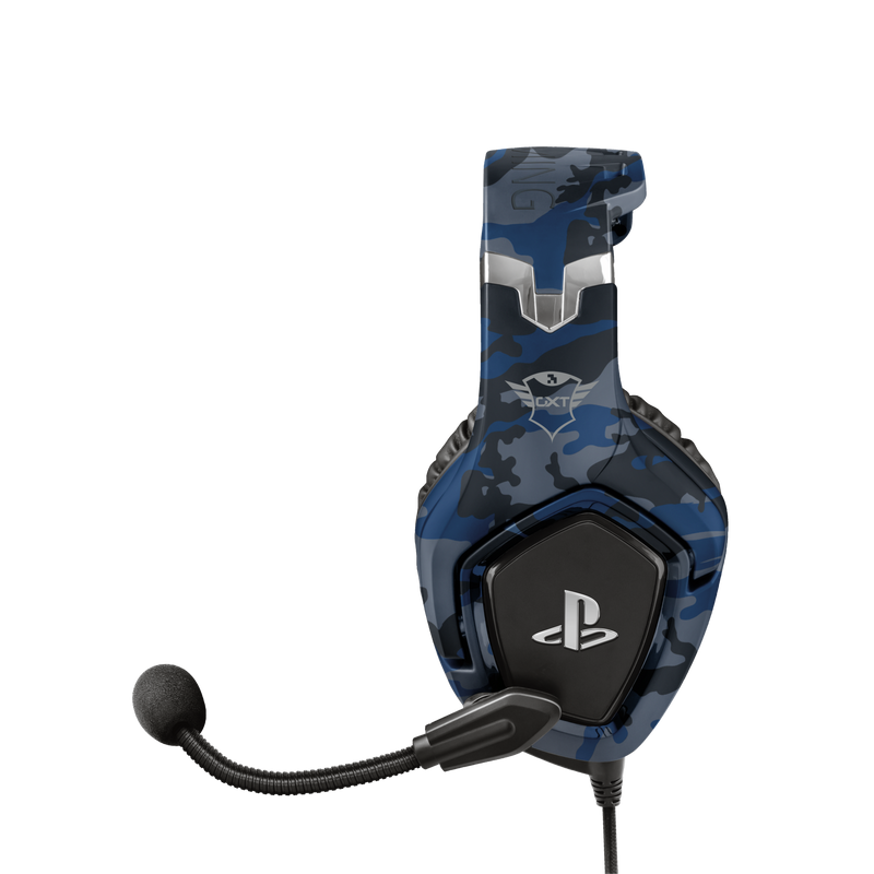 GXT 488 Forze-B PS4 Gaming Headset PlayStation® official licensed product - blue-Side
