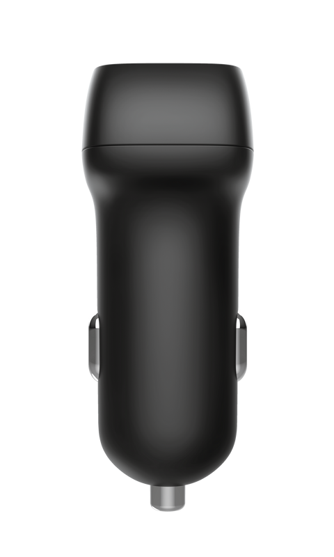 Qmax 30W Ultra-Fast USB-C & USB Car Charger with PD-Side