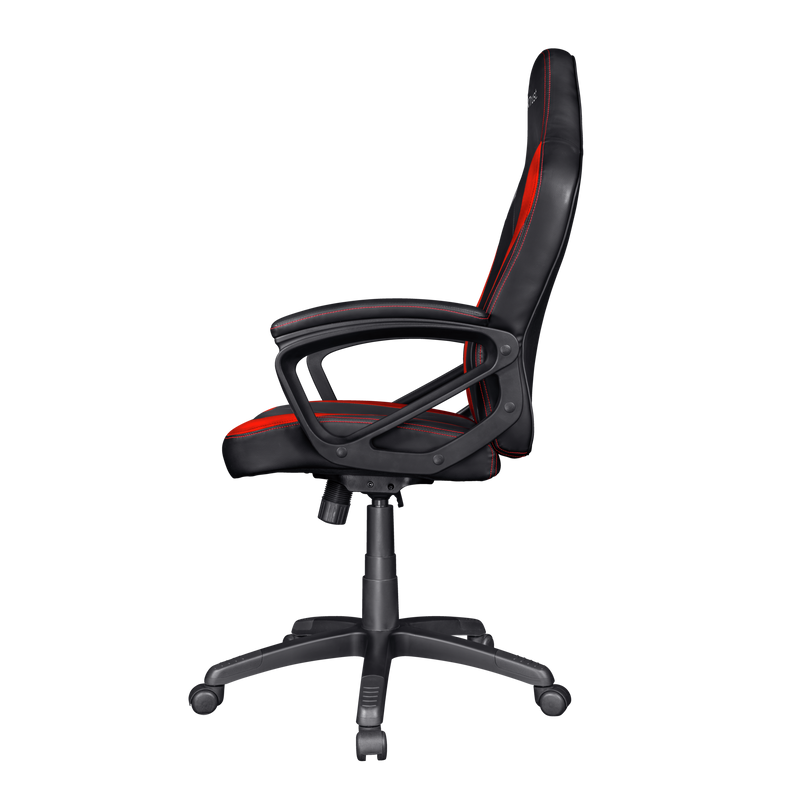 Trust gxt701r ryon sedia gaming ergonomica bracciolo imbottiti sedile  ribaltabile e bloccabile rotazione completa di 360 black red