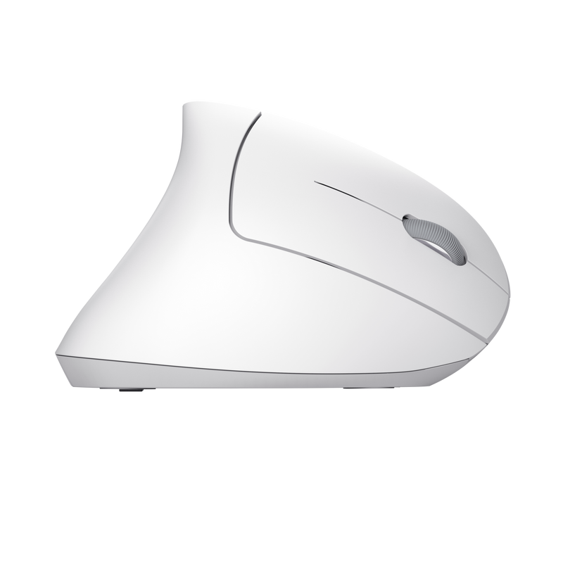 Verto Ergonomic Wireless Mouse - White-Side