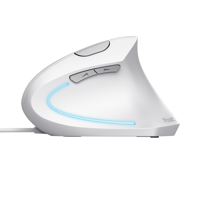 Verto Ergonomic Mouse - White-Side