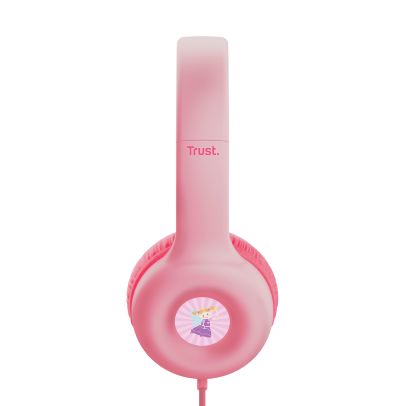 Nouna Kids Headphones - Pink-Side