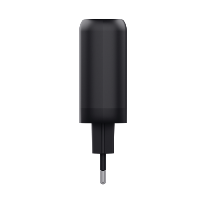 Maxo 65W 2 port USB-C Charger​ - Black-Side