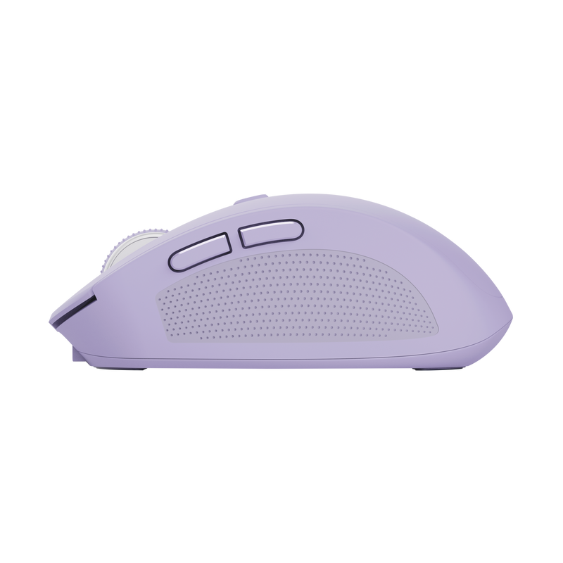 Ozaa Compact Multi-Device Wireless Mouse - Purple-Side