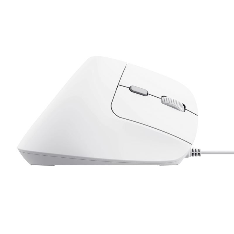 Bayo II Ergonomic Mouse - White-Side