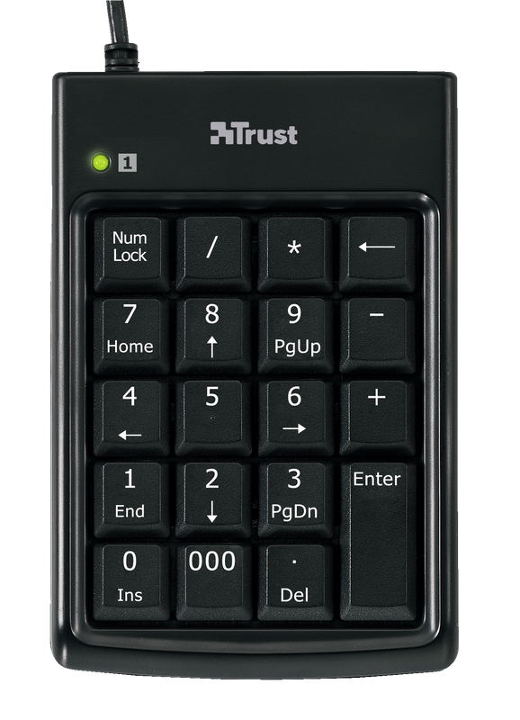 Numeric Keypad & USB Hub-Top