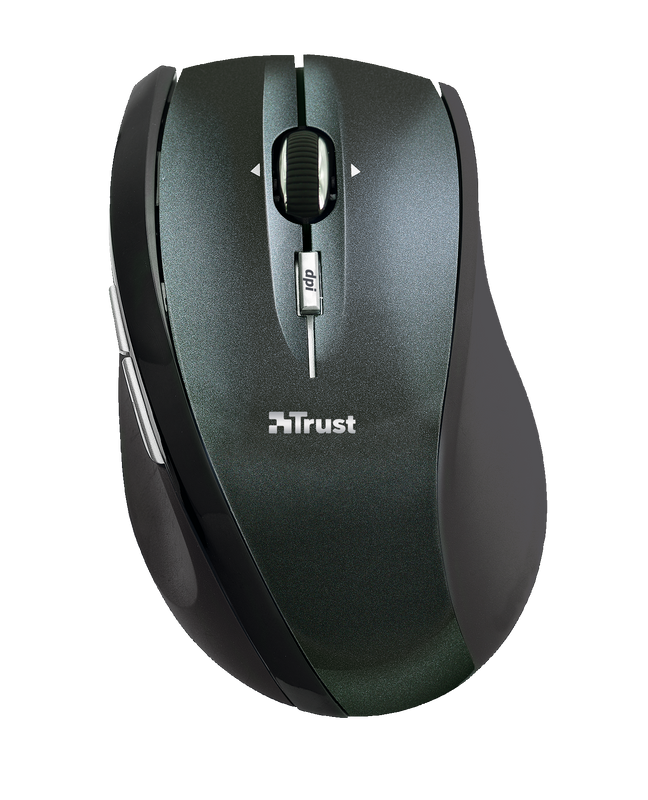 XpertClick Wireless Mini Mouse - Black-Top