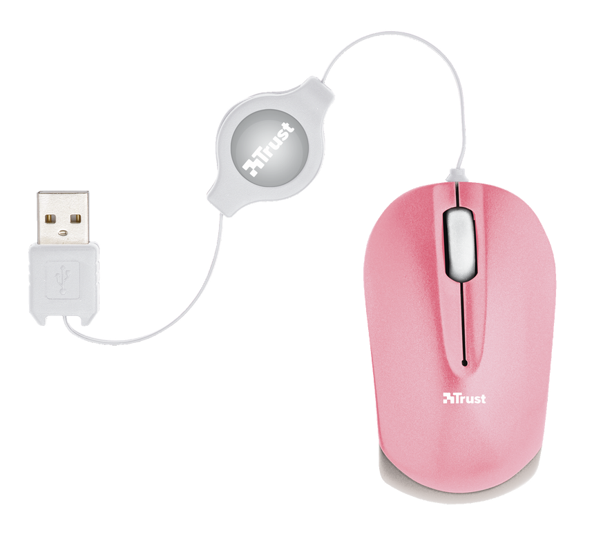 Nanou Retractable Micro Mouse - pink-Top