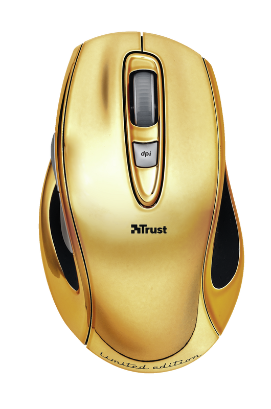 Vegas Wireless Laser Mouse - gold-Top