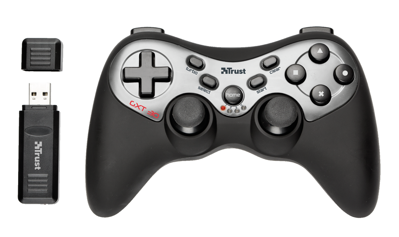 GXT 30 Wireless Gamepad for PC & PS3-Top