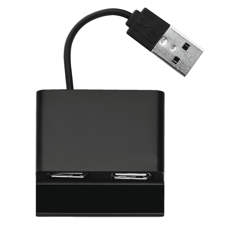 Luca 4 Port USB 2.0 Mini Hub-Top