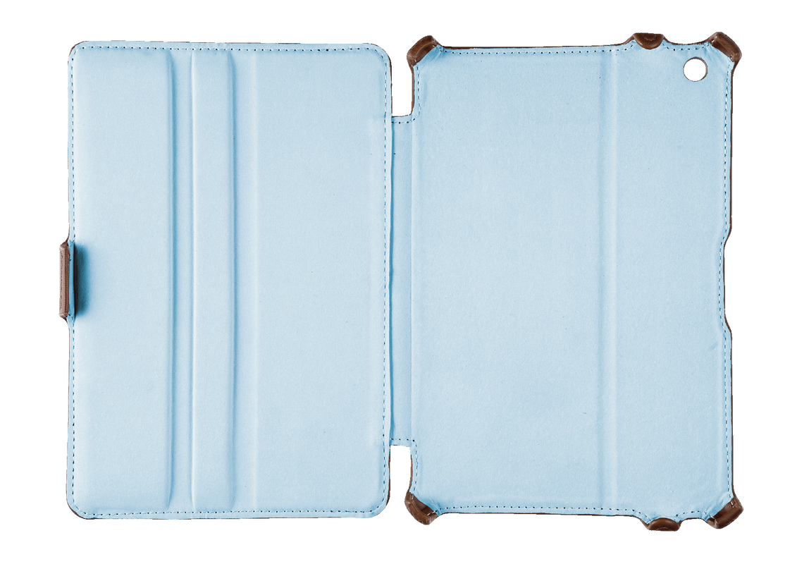 Hardcover Skin & Folio Stand for iPad mini - black-Top