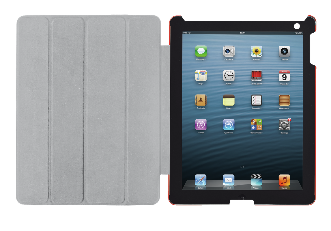 Smart Case & Stand for iPad - red-Top