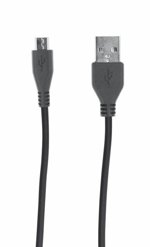 Micro-USB Charge & Sync Cable 2m - black-Top