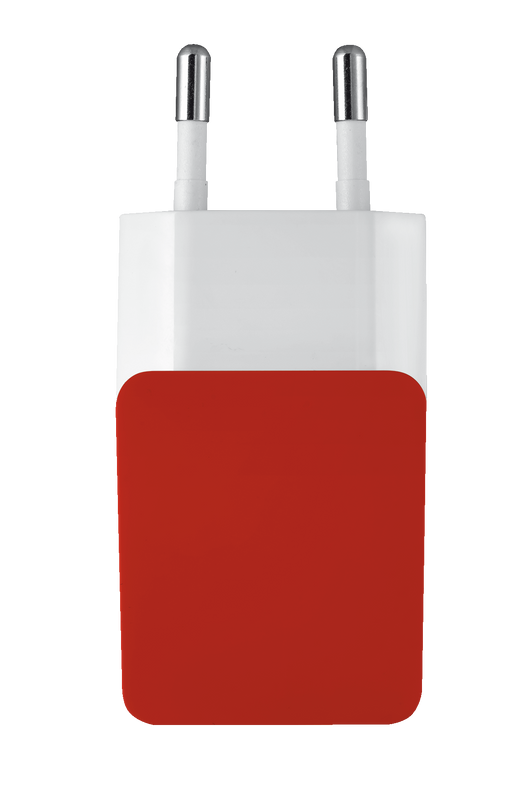 5W Wall Charger - red-Top