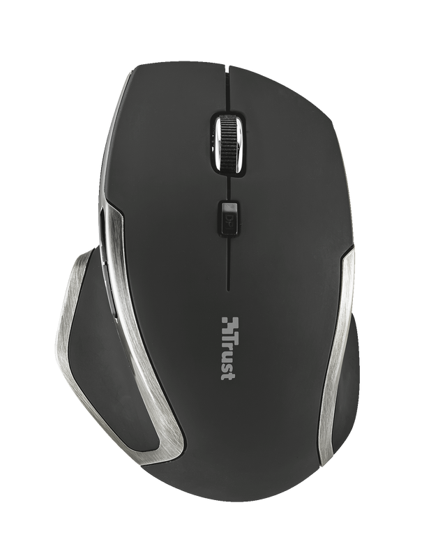 Evo Advanced Wireless Compact Laser Mouse - black-Top