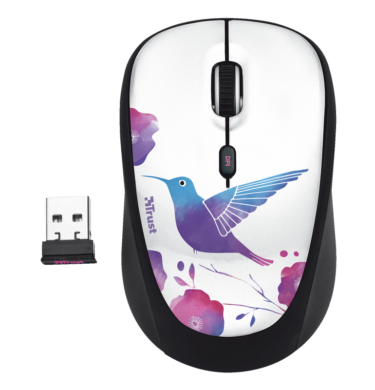 Yvi Wireless Mouse - bird-Top