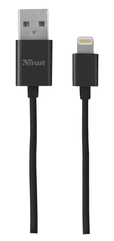 Lightning Cable 20cm - black-Top